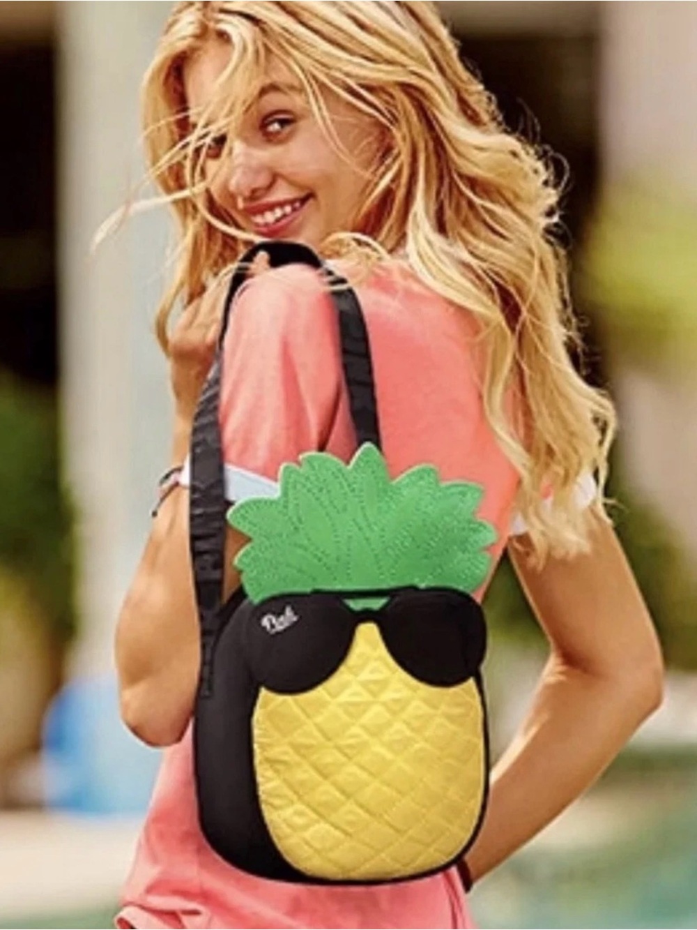 Victoria's Secret PINK Pineapple Cooler Tote Lunch Bag 🍍